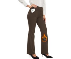 Damen Stoffhose mit weitem Bein & hoher Taille - jetzt bis zu 32% sparen