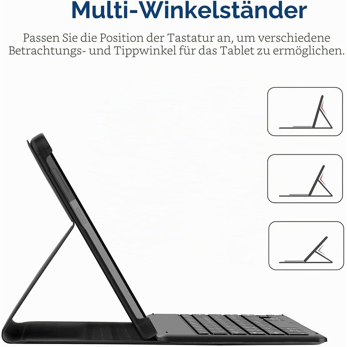 Tastatur-Hülle für Lenovo Tab M10 3. Gen - Schwarz - 57% Rabatt