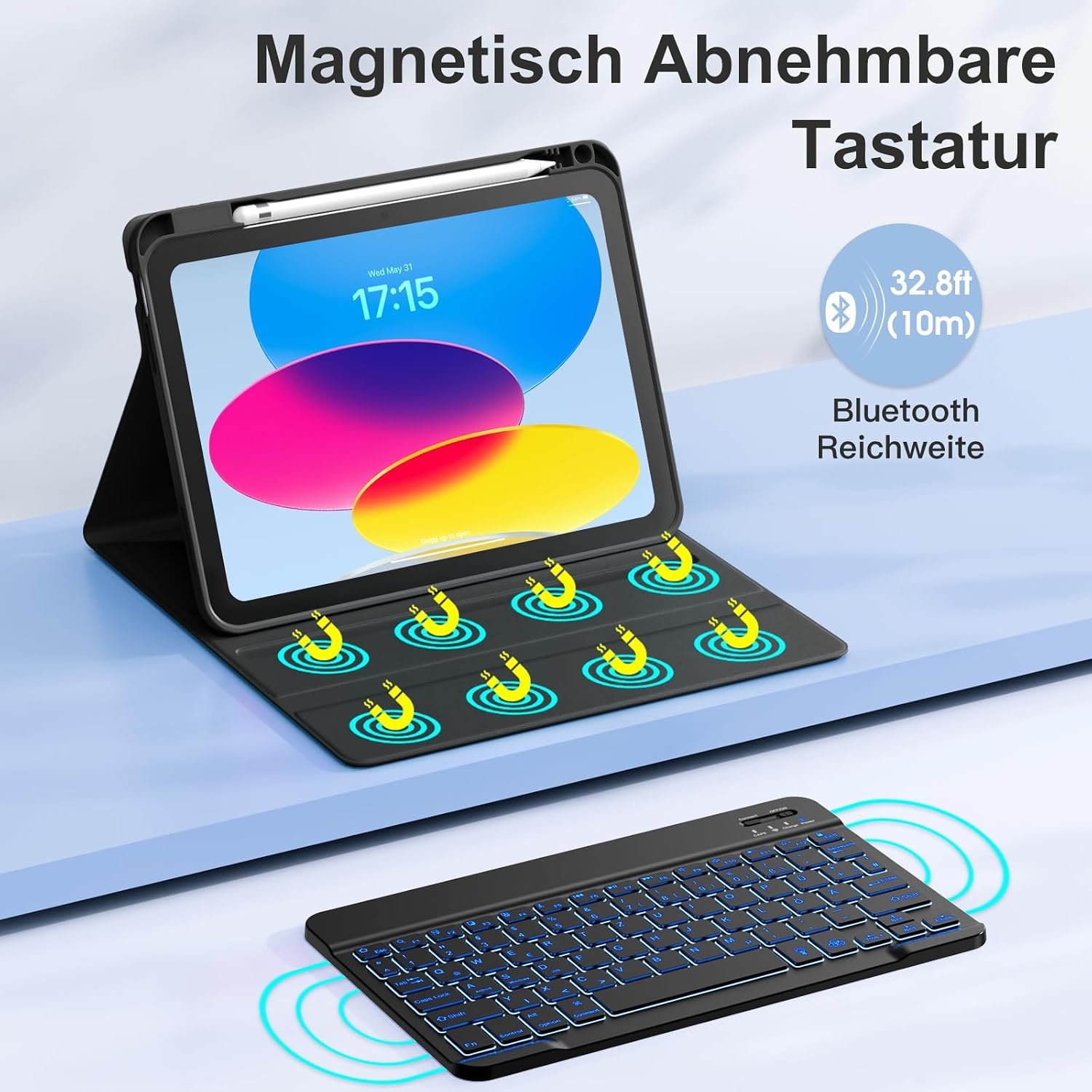 iPad 10. Generation Tastatur-Hülle, 10,9 Zoll, 58% Rabatt