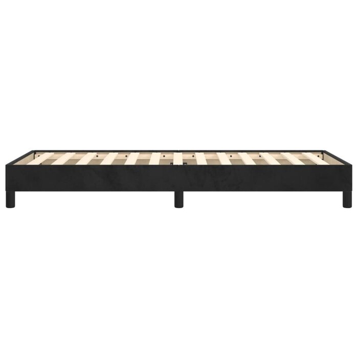 Vidaxl Elegantes Samt-Bettgestell 80x200 cm Schwarz - Bis zu 34% sparen!