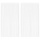 Fadengardinen 2er-Set 100x250 cm Weiß - bis zu 32% sparen