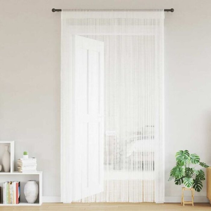 Vidaxl Fadengardinen 2er-Set 100x250 cm Weiß - bis zu 32% sparen