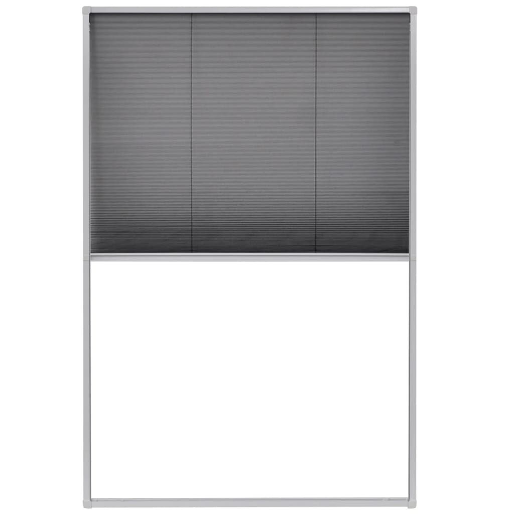 Vidaxl Plissee-Insektenschutzrollo 80x120 cm Aluminium - bis zu 33% reduziert