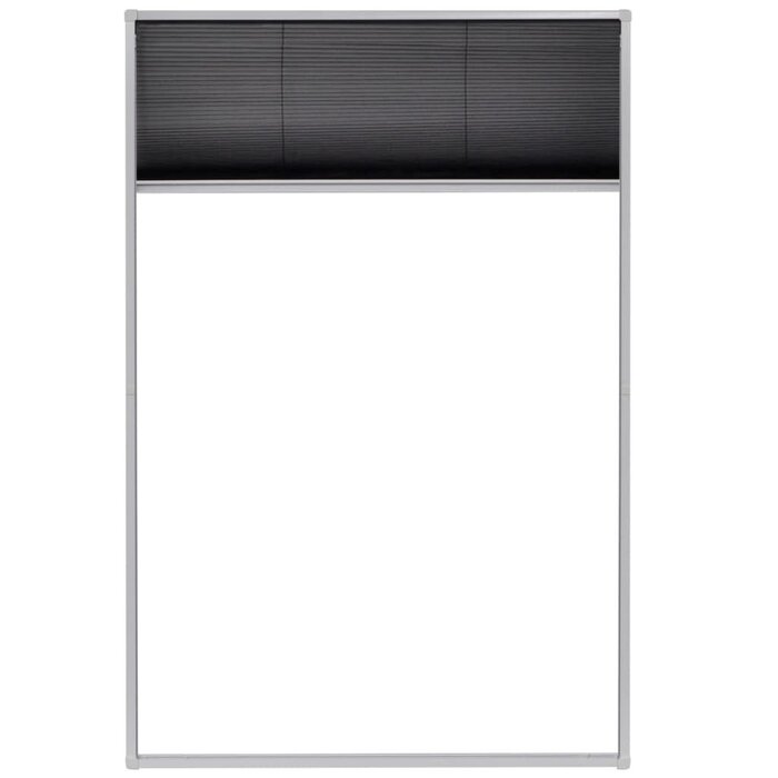 Vidaxl Plissee-Insektenschutzrollo 80x120 cm Aluminium - bis zu 33% reduziert