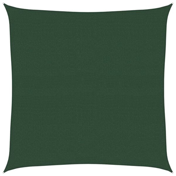 Vidaxl Sonnensegel 4x4 m HDPE Dunkelgrün - Quadratisch - Bis zu 33% Rabatt