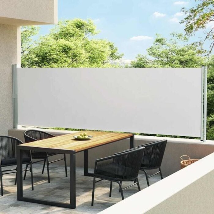 Vidaxl Seitenmarkise 140x600 cm, Creme - Sichtschutz & Windschutz bis zu 34% günstiger