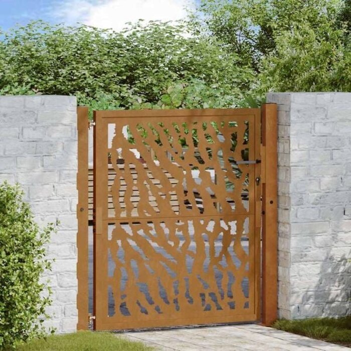 Vidaxl Gartentor aus wetterfestem Stahl, 100x100 cm - Bis zu 35% Rabatt