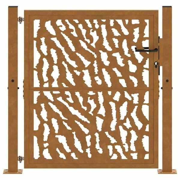Vidaxl Gartentor aus wetterfestem Stahl, 100x100 cm - Bis zu 35% Rabatt
