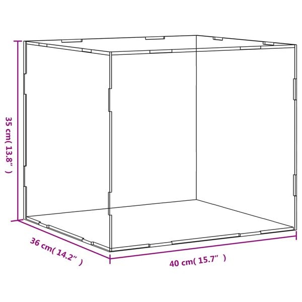 Vidaxl Acryl-Vitrine 40x36x35 cm für Sammlerstücke - jetzt bis zu 29% sparen