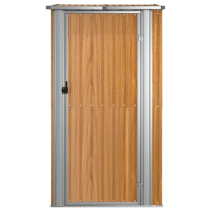 Vidaxl Gartenschuppen aus verzinktem Stahl, 118,5 x 97 x 209,5 cm - bis zu 35% Rabatt