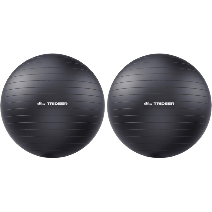 Anti-Burst Yogaball XL 68-75 cm Schwarz - Fitness & Pilates - bis zu 52% Rabatt