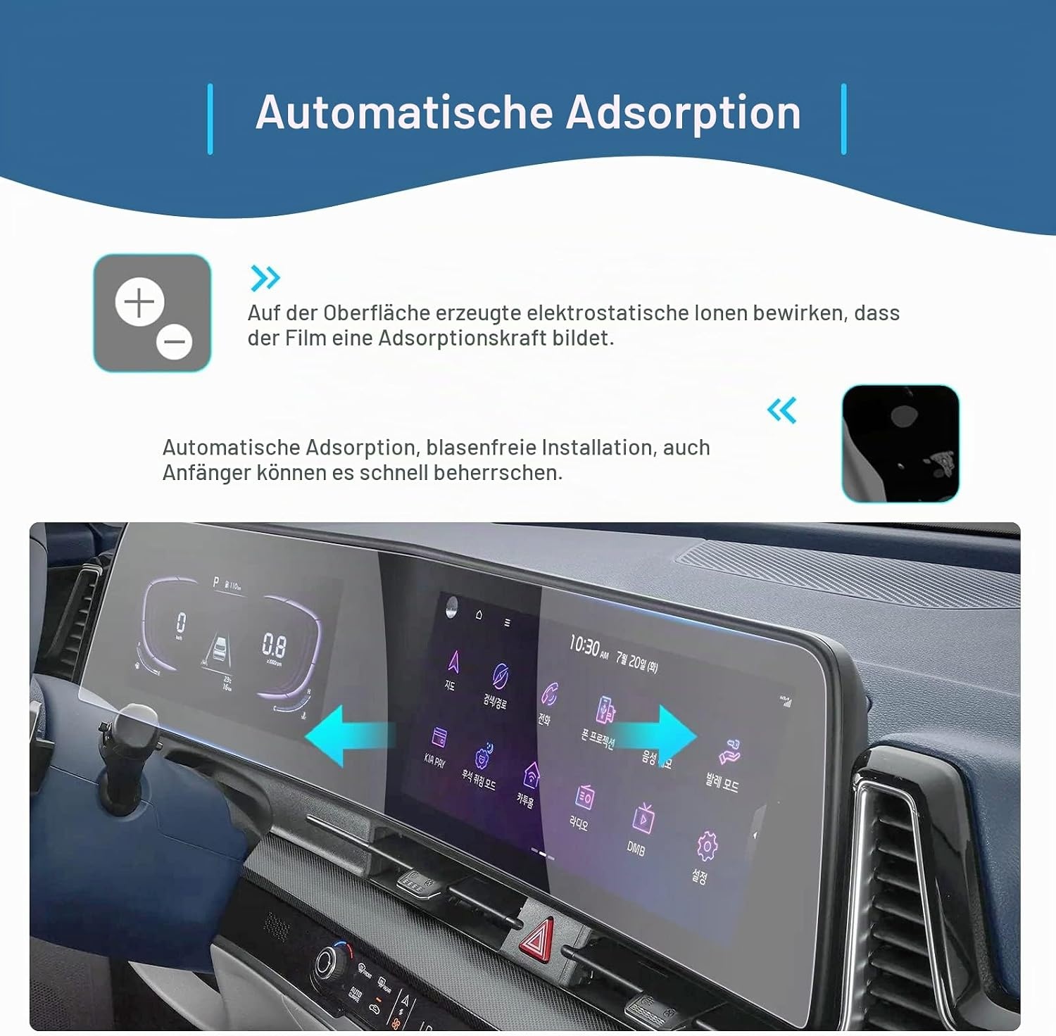 Gafat Kia Sportage NQ5 Schutzfolie Nano Curve - 2er-Set - bis zu 55% reduziert