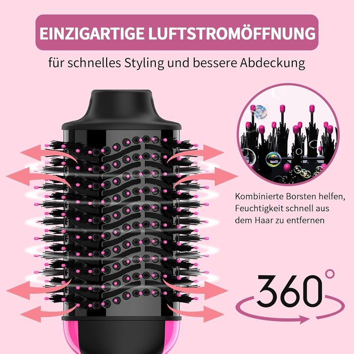 4-in-1 Warmluftbürste für Volumen & Styling - 61% Rabatt