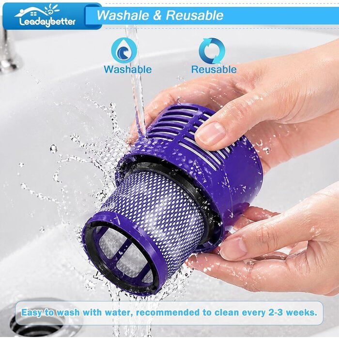 HEPA Ersatzfilter für Akkusauger - 2er Set - 55% Rabatt