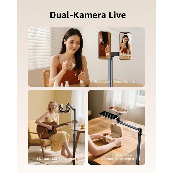 Universeller Tablet-Bodenständer für Live-Streaming - 64% Rabatt