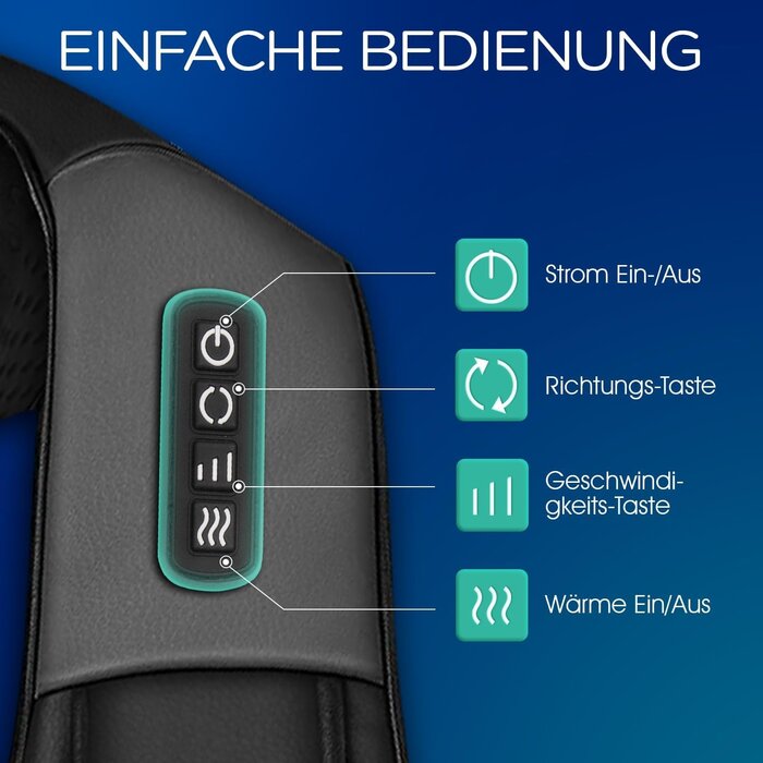 Shiatsu Nackenmassagegerät mit Wärme - jetzt bis zu 56% Rabatt sparen