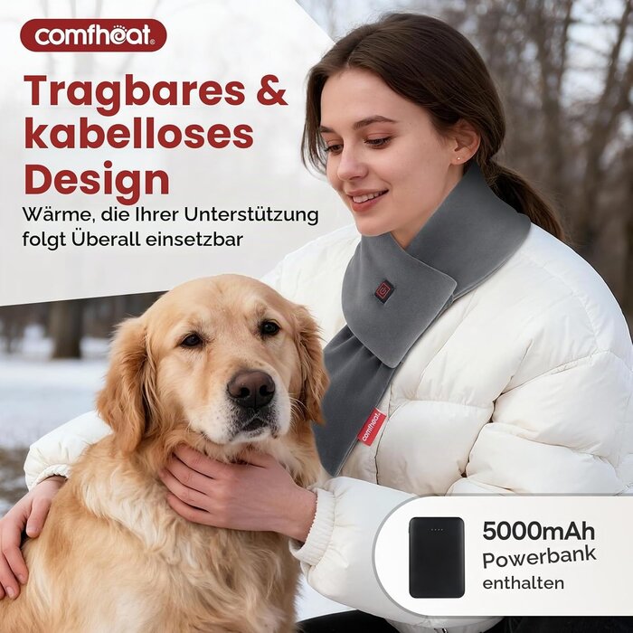 Beheizbarer Schal mit 5000 mAh Akku - 57% Rabatt