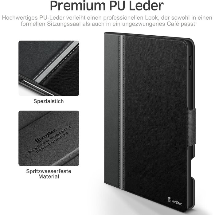 iPad Air 5./4. Gen Hülle - Smart Folio mit Stiftehalter - Schwarz - 57% Rabatt
