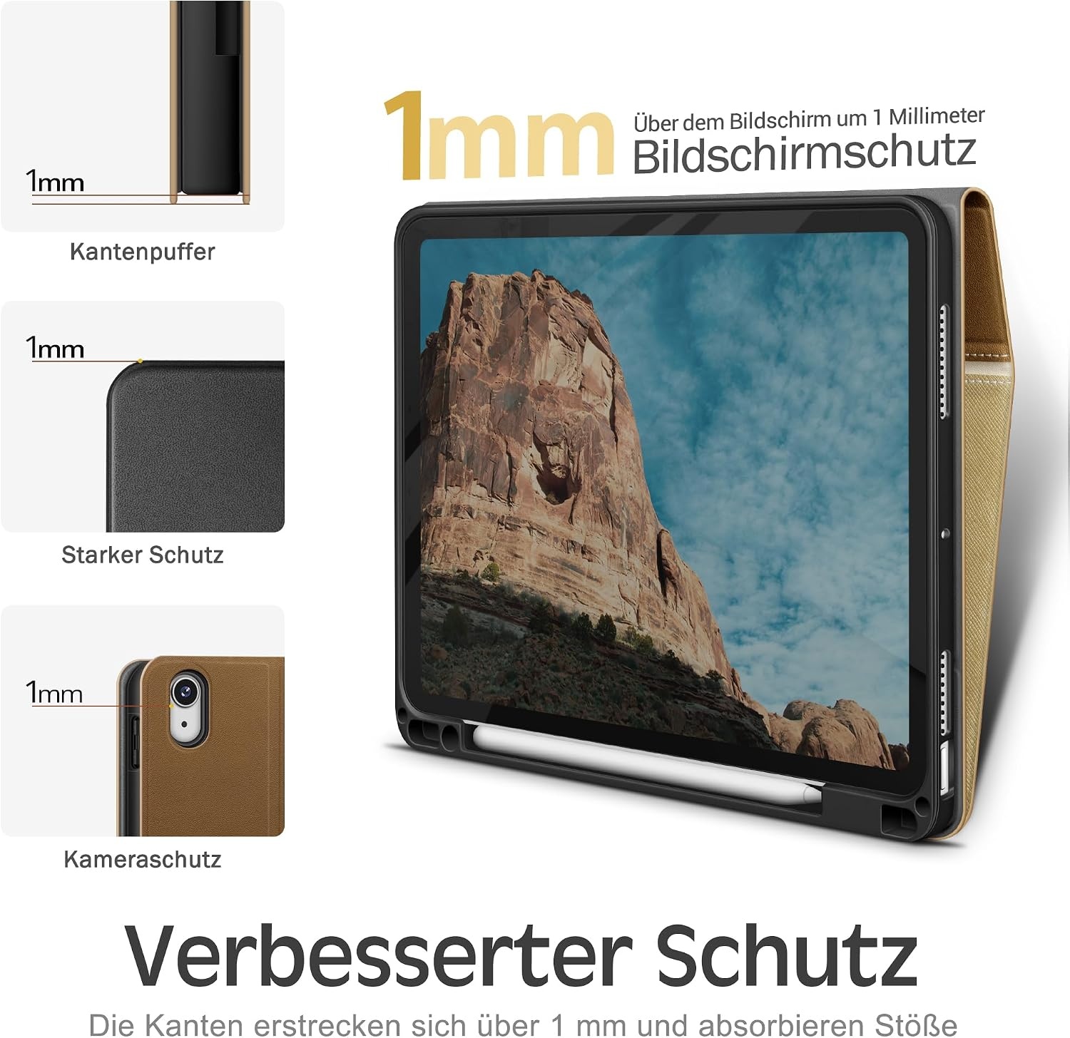iPad Air Schutzhülle 11" & 10,9" - Vintage Design - 57% Rabatt
