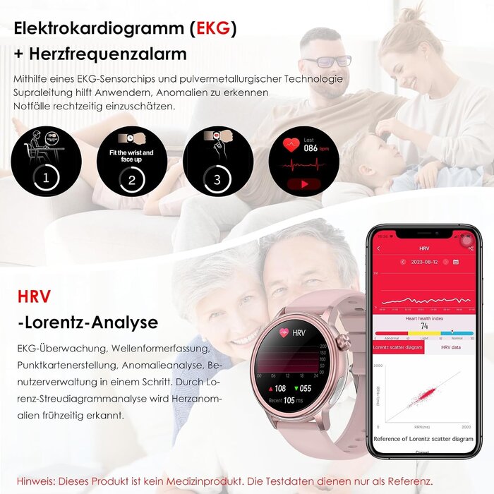 Smartwatch mit EKG & Gesundheits-Tracking - Outlet-Deal: bis zu 55% sparen!