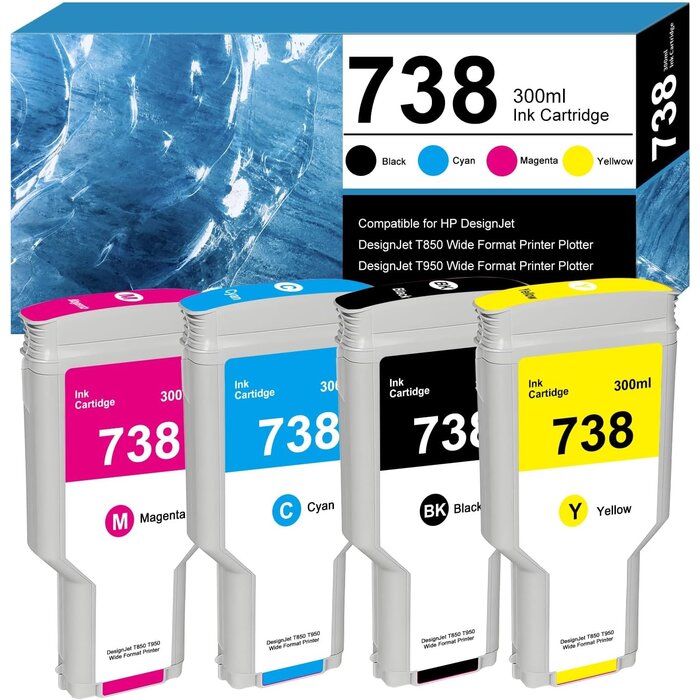 Tintenkartuschen-Set 738XL für Plotter - jetzt bis zu 78% Rabatt