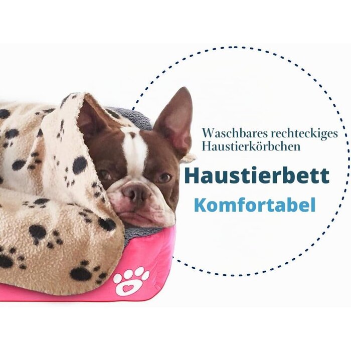 Haustierbett 60x40cm - Selbstwärmend & Wasserdicht - 71% Rabatt