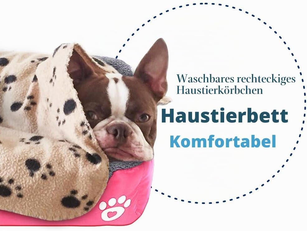 Haustierbett 60x40cm - Selbstwärmend & Wasserdicht - 71% Rabatt