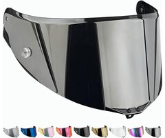 Verspiegeltes Rennvisier für AGV Helme | Kompatibel Race 3 | Bis zu 68% Rabatt
