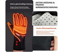 Beheizbare Unisex-Handschuhe Gr. M - Bis zu 68% Rabatt auf unsere Outlet-Ware