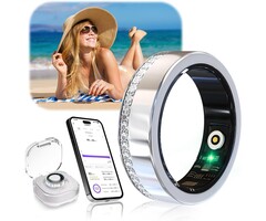 Iuhfsifs Smart Ring Fitness Tracker - Silber Gr. 7 - Wasserdicht - bis zu 66% Rabatt