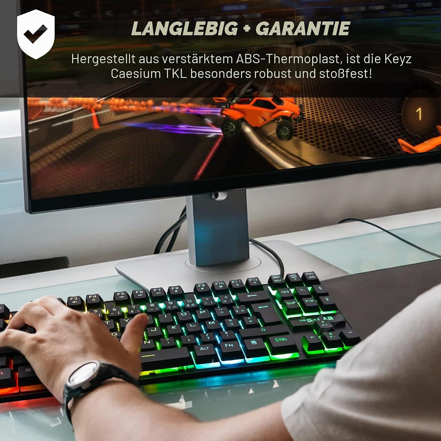 Mechanische Gaming-Tastatur TKL AZERTY Französisch - 54% Rabatt