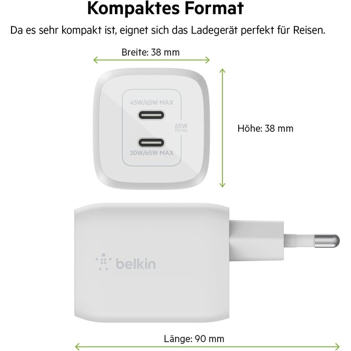 65W USB-C Schnellladegerät GaN - bis zu 33% Rabatt auf Rückläufer