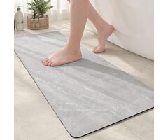 Rutschfeste Badematte Marmor-Design 43x110 cm - bis zu 65% Rabatt