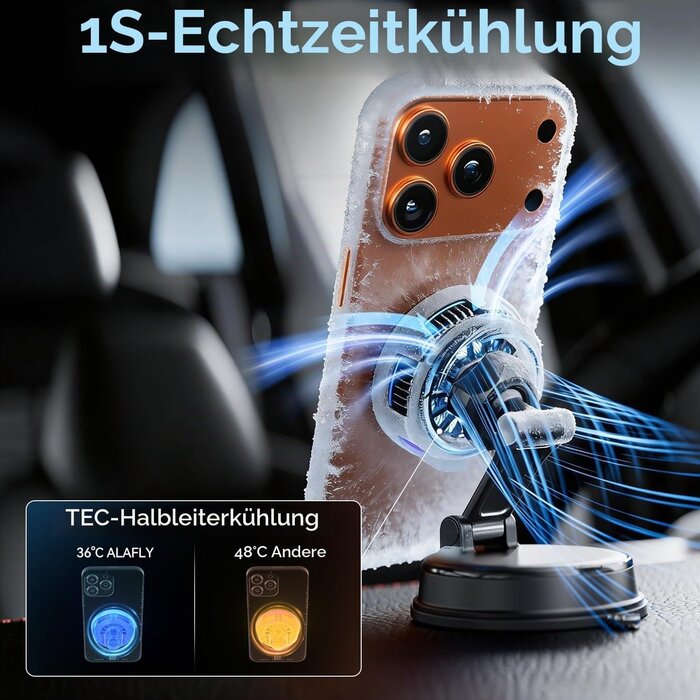MagSafe Handyhalterung 25W Qi2.2 mit Kühlung - 80% Rabatt