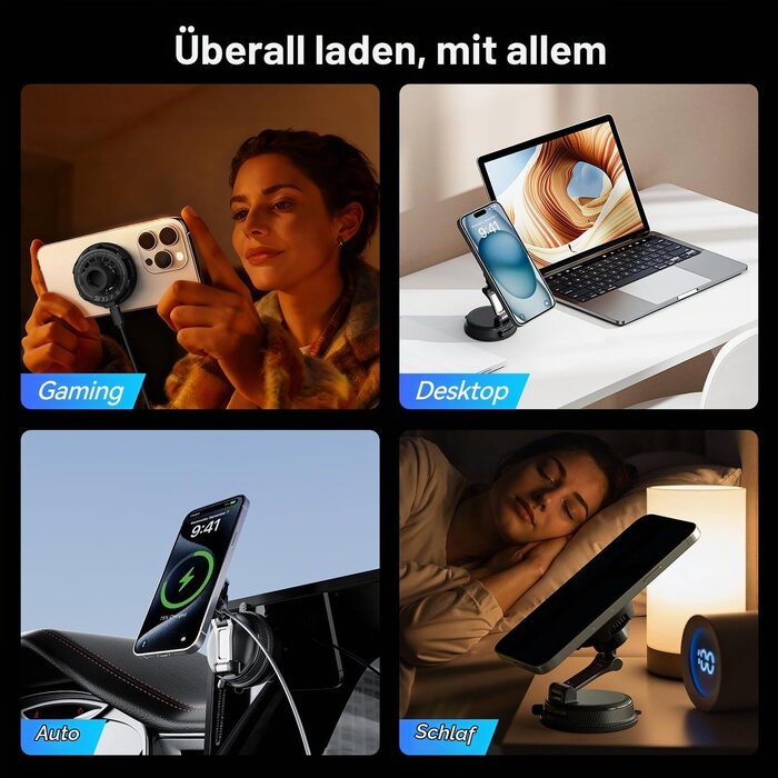 MagSafe Handyhalterung 25W Qi2.2 mit Kühlung - 80% Rabatt