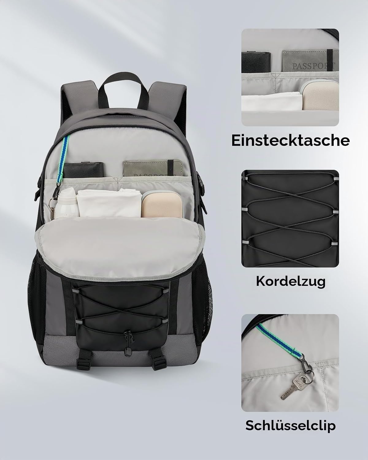 Trekkingrucksack 25L für 16-Zoll Laptops - Grau - 72% Rabatt