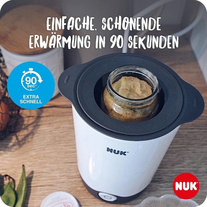 Flaschenwärmer für Babymilch: 90 Sek. Aufwärmzeit | 73% Rabatt