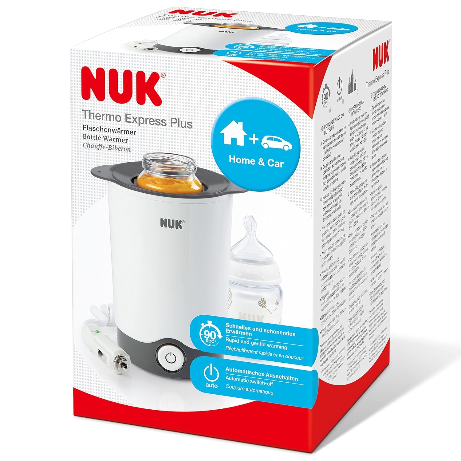 Flaschenwärmer für Babymilch: 90 Sek. Aufwärmzeit | 73% Rabatt
