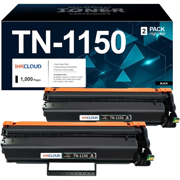 Toner für Brother TN1150 Kompatibel Schwarz - 69% Rabatt