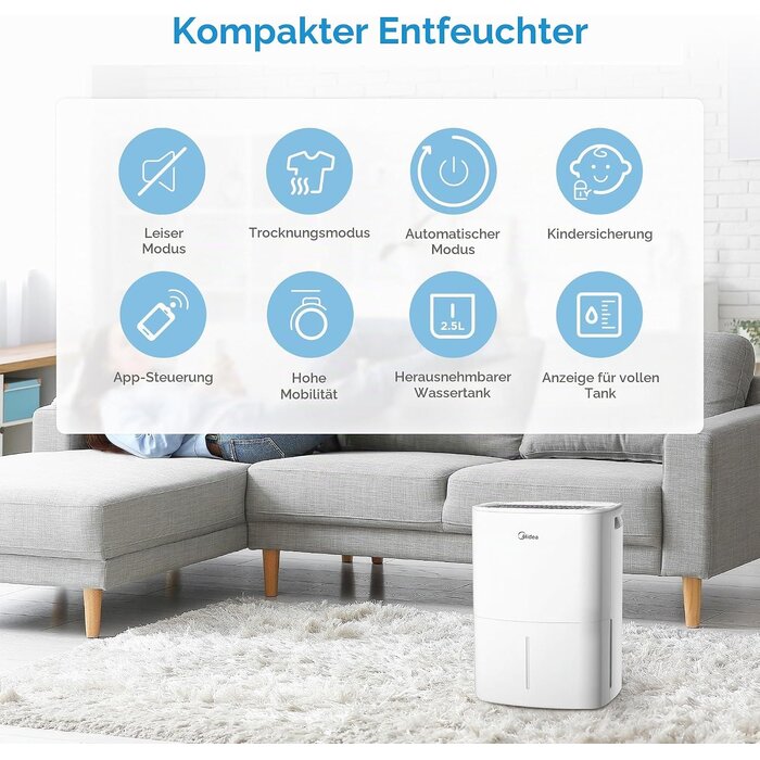 Smarter Luftentfeuchter bis 35 m² - Jetzt bis zu 65% sparen