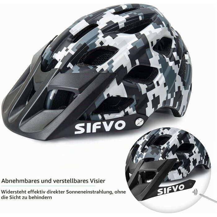 Sicherer Kinder-Fahrradhelm (54-57 cm) mit Visier - bis zu 60% Rabatt!