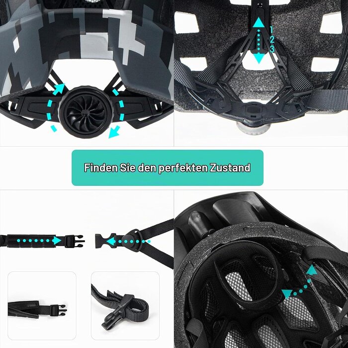 Sicherer Kinder-Fahrradhelm (54-57 cm) mit Visier - bis zu 60% Rabatt!