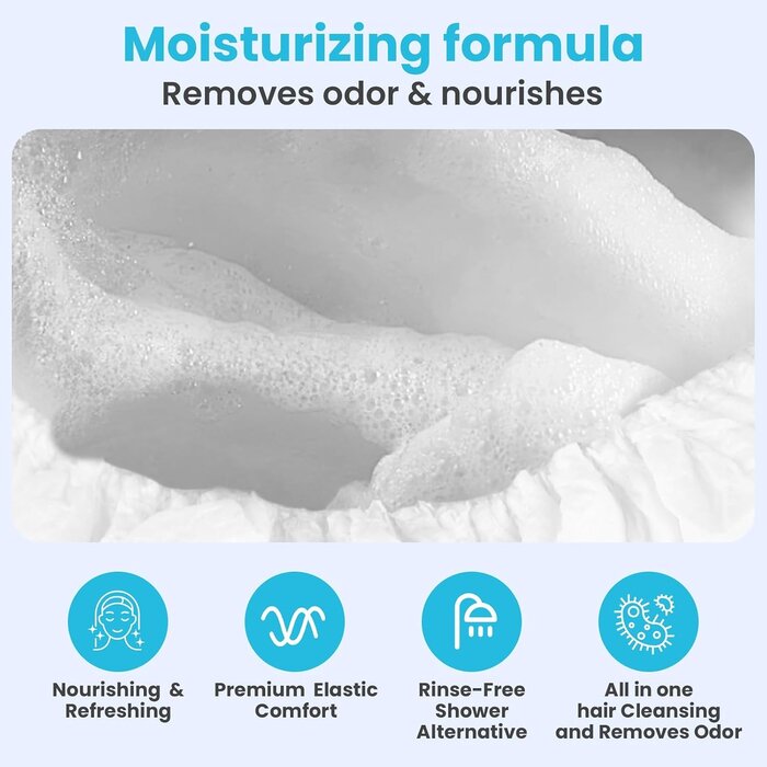 Trockenshampoo-Hauben Set (6 Stk.) - Wasserlose Haarwäsche - bis zu 58% Rabatt