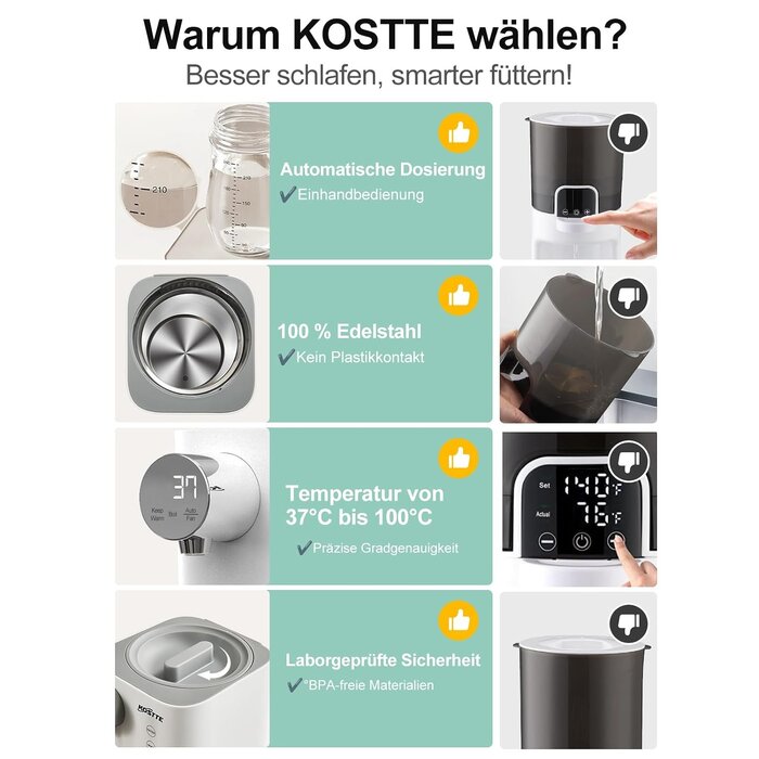 Automatischer Flaschenzubereiter 1,5L | Nur jetzt bis zu 63% günstiger