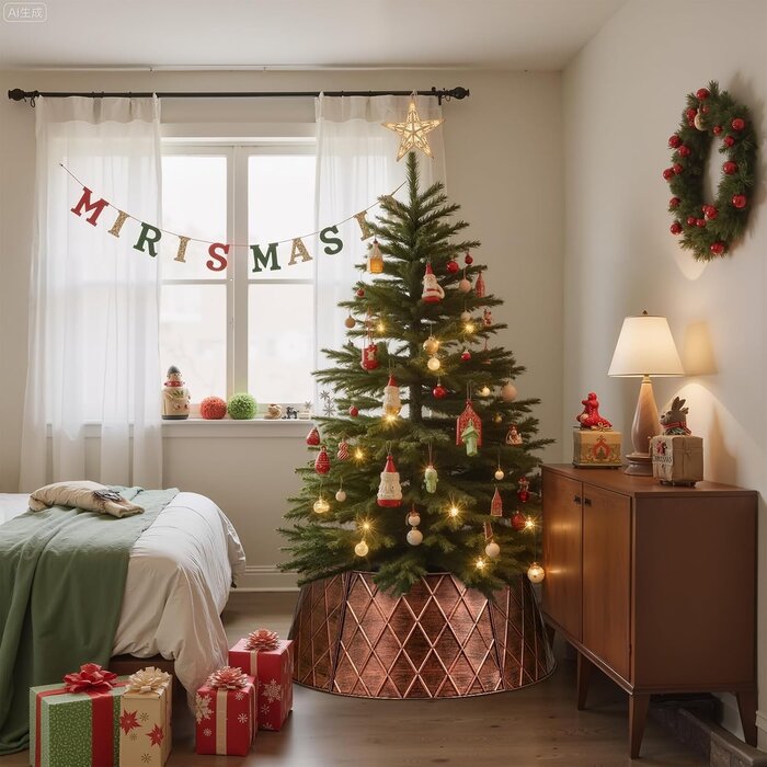Weihnachtsbaumständer-Verkleidung Kupfer 90 cm - Jetzt bis zu 60% Rabatt