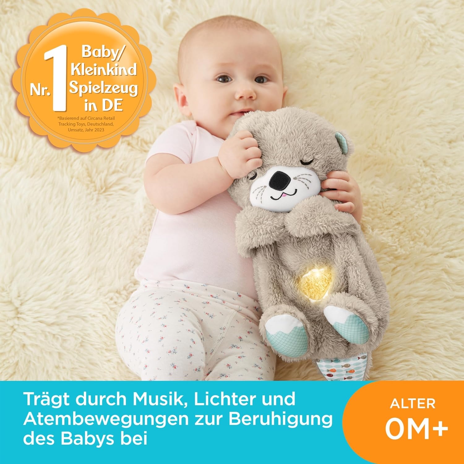 Fisher Price Beruhigender Plüsch-Otter mit Atembewegung - Jetzt bis zu 59% Rabatt sparen