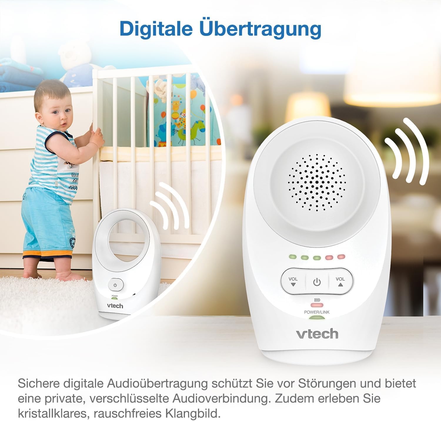 Babyphone mit strahlungsarmer Technologie - 32% Rabatt