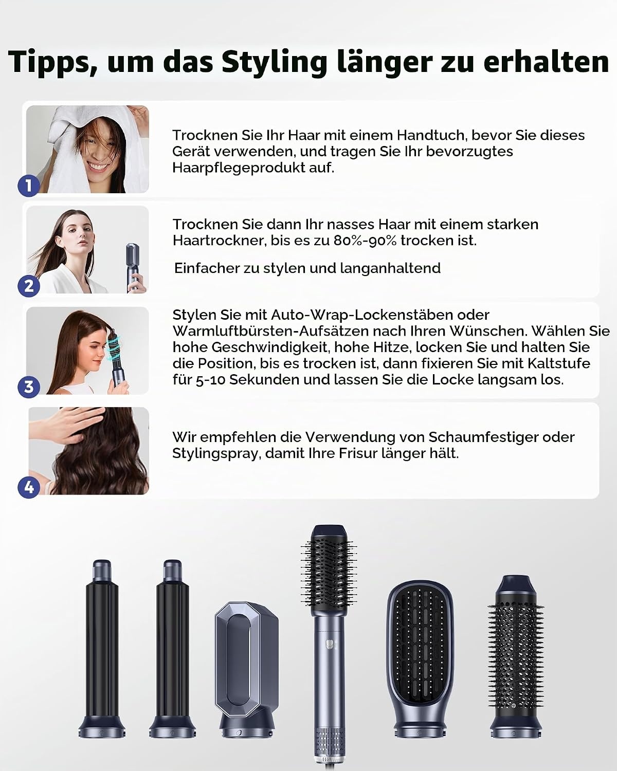 6-in-1 Haartrockner & Airstyler Set - Bis zu 59% Rabatt auf Outlet-Ware