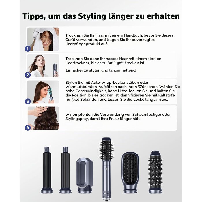 6-in-1 Haartrockner & Airstyler Set - Bis zu 59% Rabatt auf Outlet-Ware