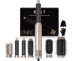 6-in-1 Warmluftbürste & Airstyler - Professionelles Haarstyling bis zu 61% reduziert